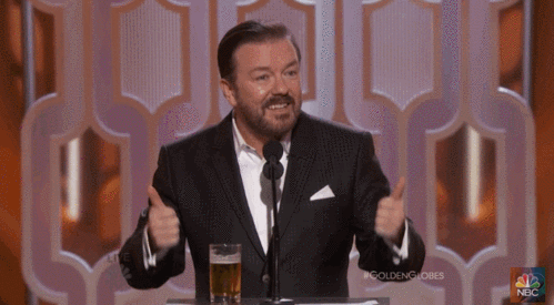Ricky Gervais' Best and Most Shocking Moments at the 2016 Golden Globes